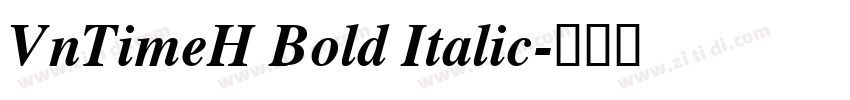 VnTimeH Bold Italic字体转换